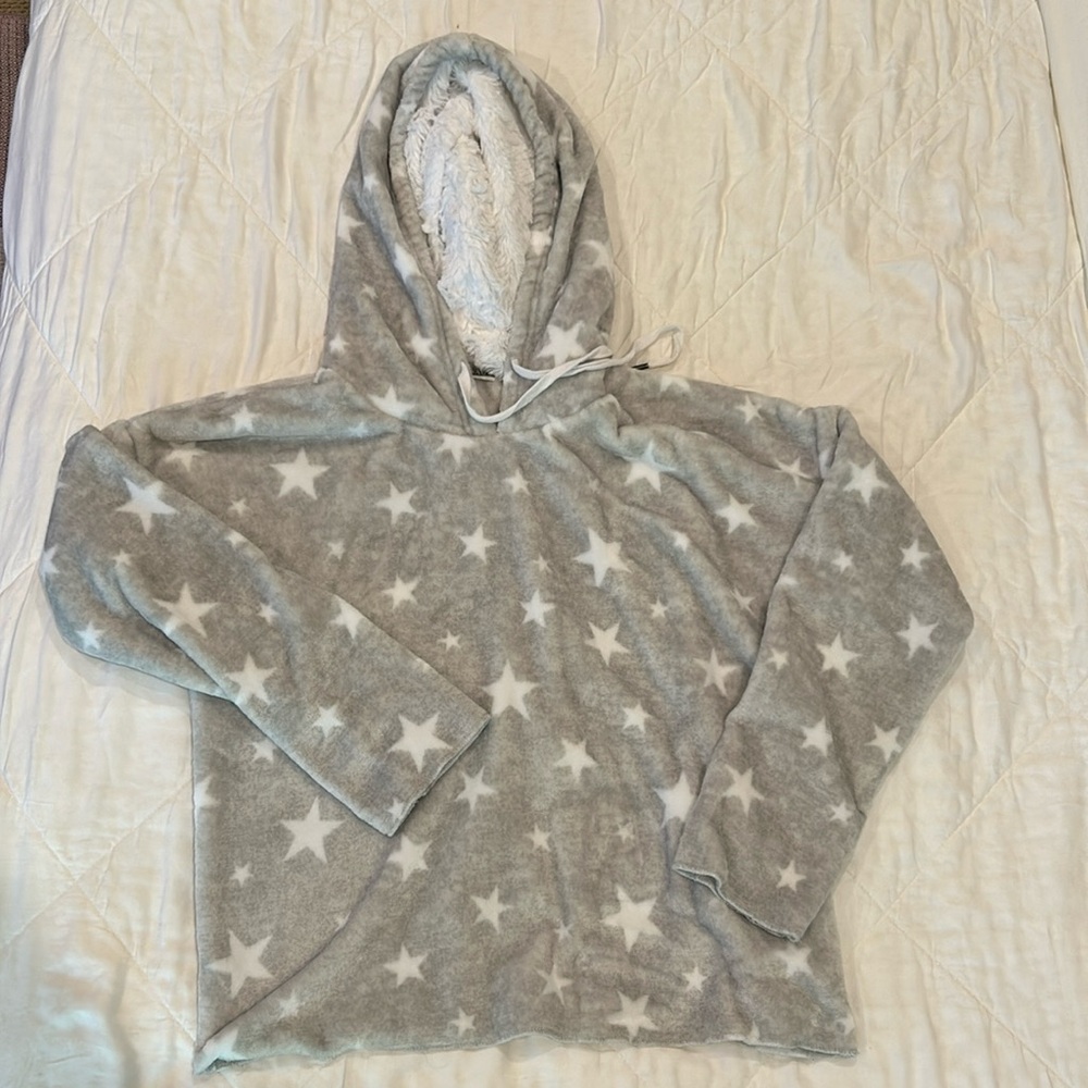PJ Salvage star fuzzy hoodie